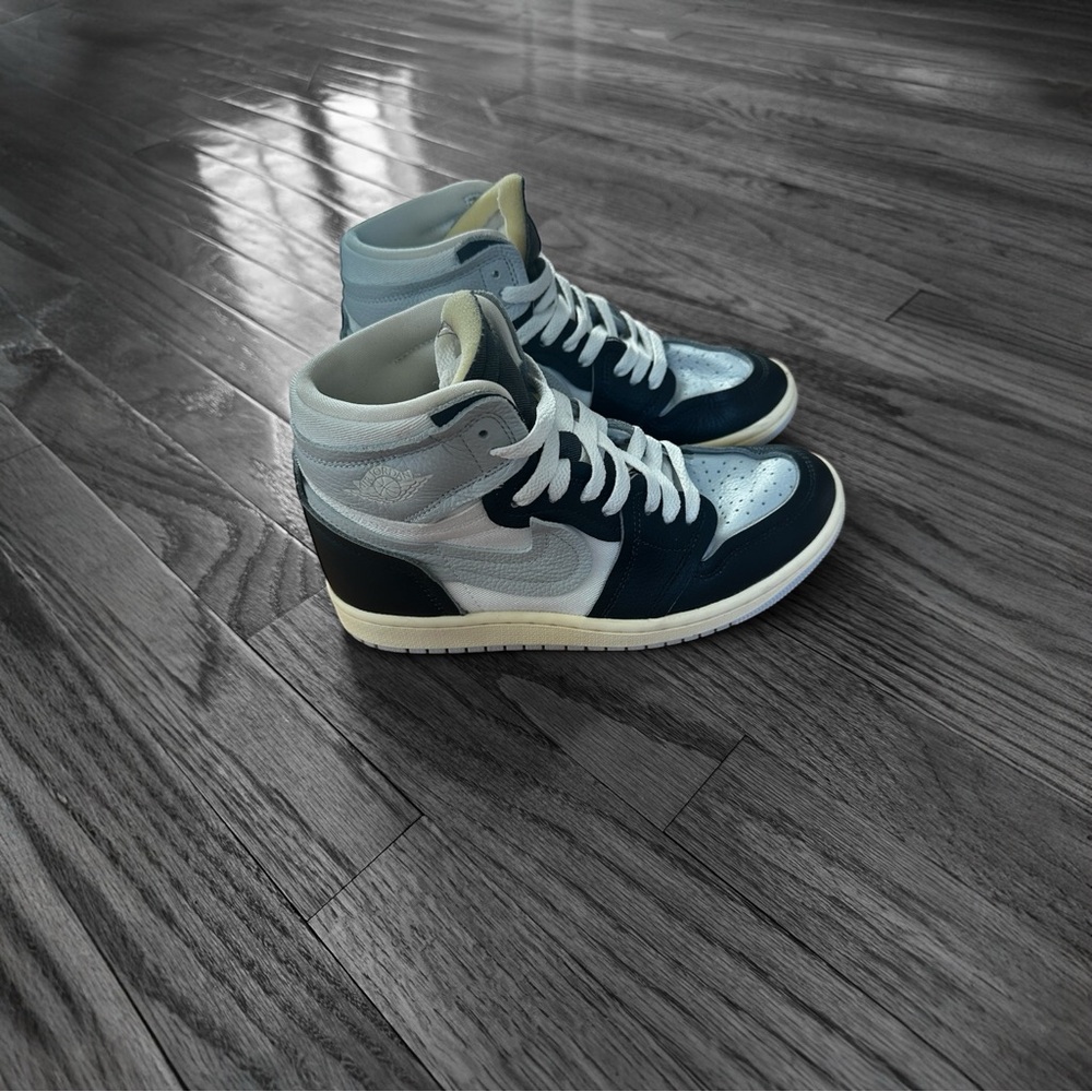 Nike Air Jordan Black, White and Light Gray High-Top Sneakers